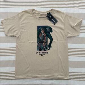 Primitive NWT | cream Attack on Titan Levi tee shirt t-shirt | size Y small